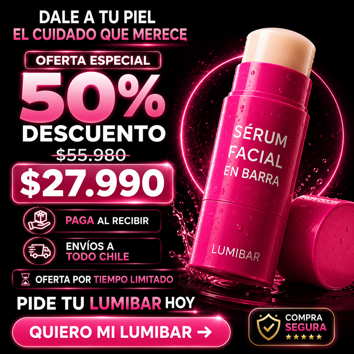 LumiBar — Piel radiante desde el primer uso