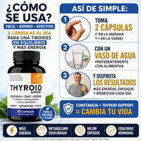Soporte Tiroideo para Energía y equilibrio metabolico - Thyroid 70 caps