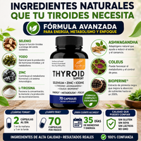Soporte Tiroideo para Energía y equilibrio metabolico - Thyroid 70 caps