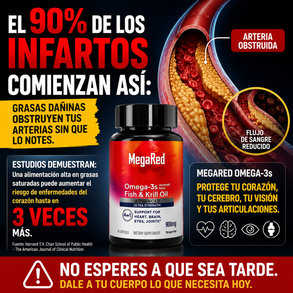 MegaRed  - Corazón, cerebro, visión y movilidad en una sola fórmula