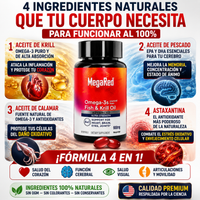 MegaRed  - Corazón, cerebro, visión y movilidad en una sola fórmula