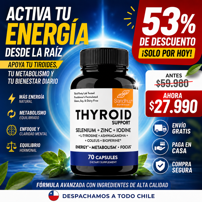 Soporte Tiroideo para Energía y equilibrio metabolico - Thyroid 70 caps
