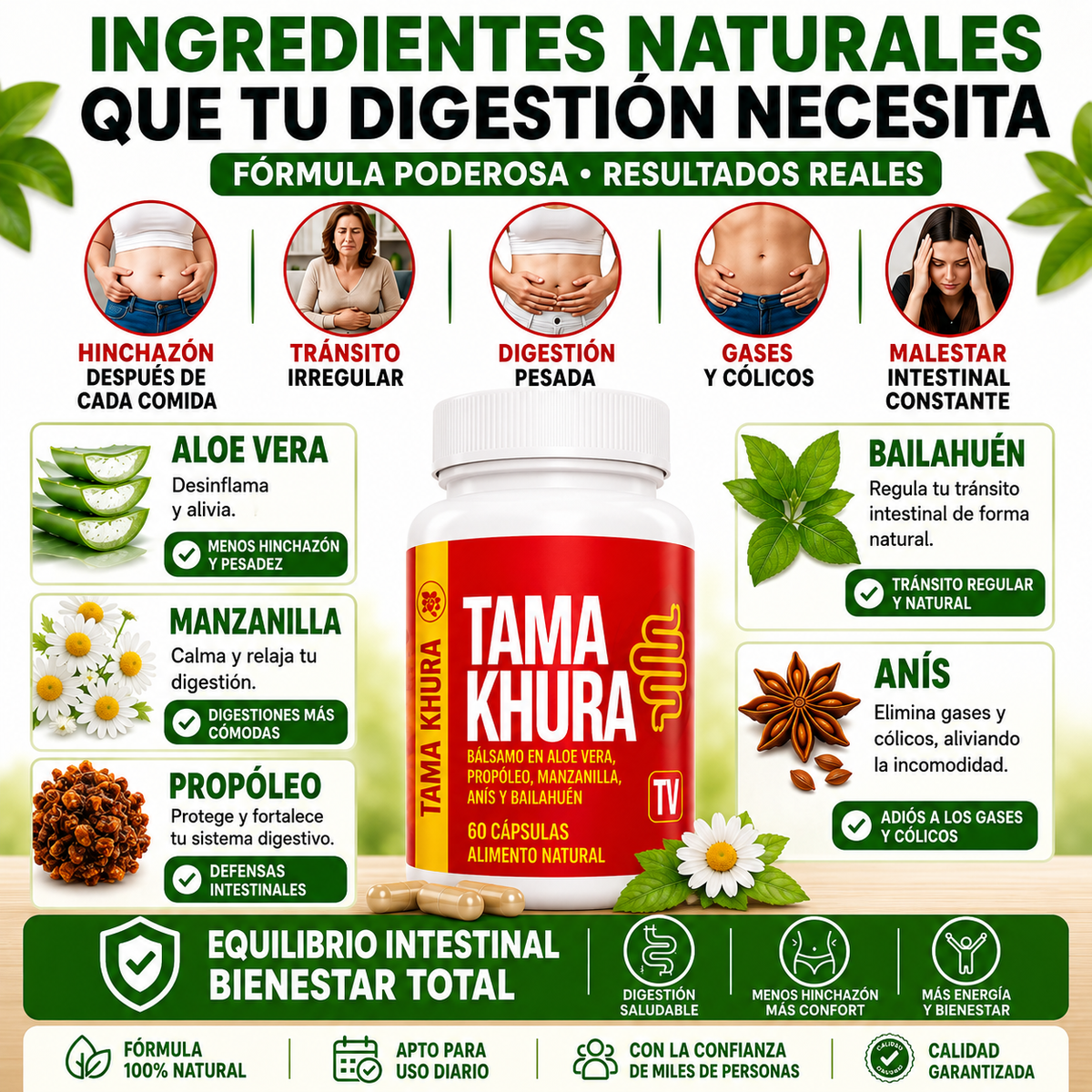 Colon Vital+™ - Bienestar digestivo natural para sentirte más liviano y equilibrado cada día