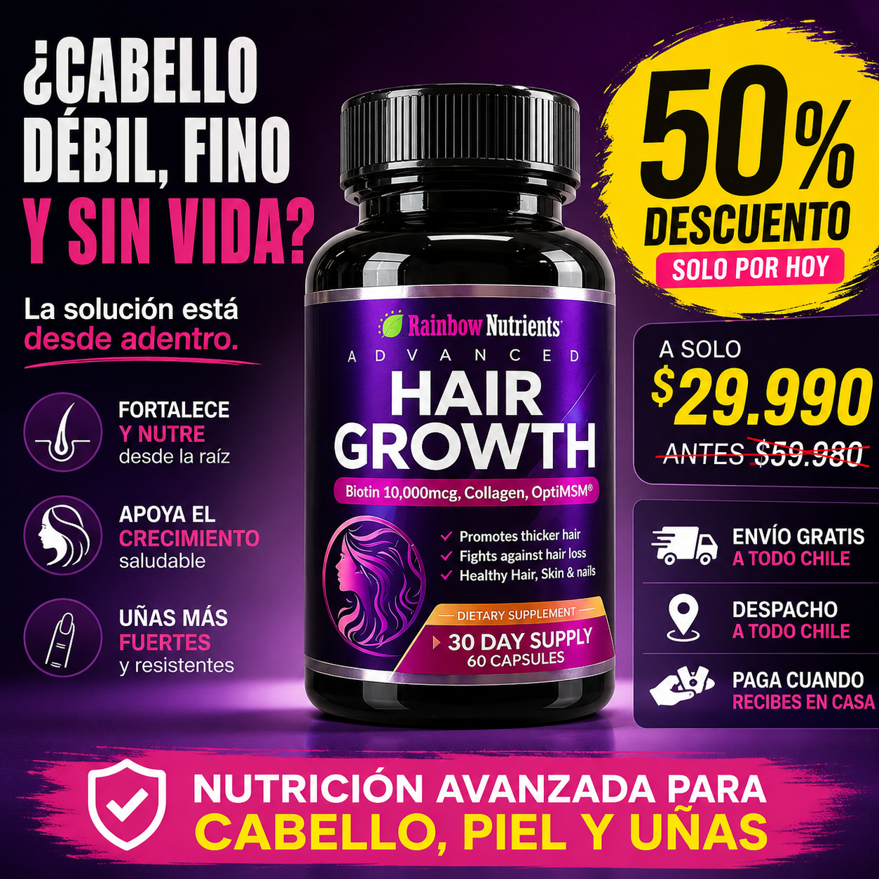 Hair Growth™ — Cabello fuerte desde adentro