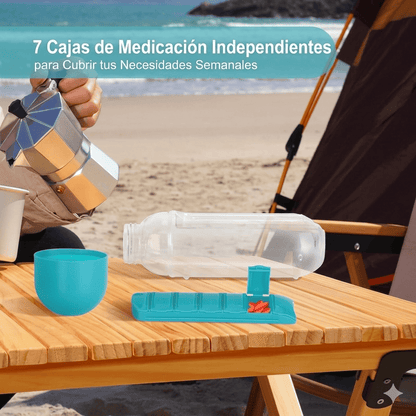 Botella 3 en 1 Pastillero Multifuncional - Twingo