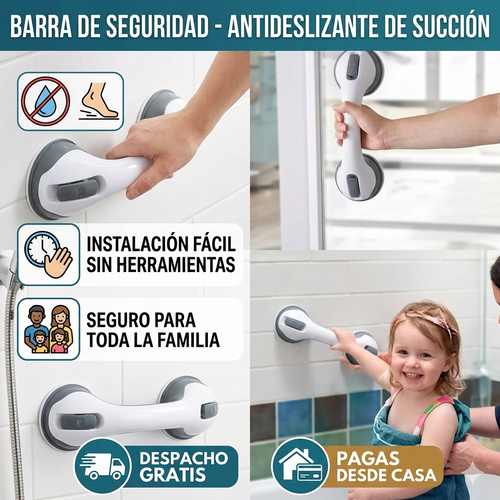 Barra de Seguridad - Antideslizante de succión