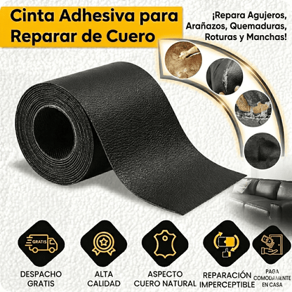 Adhesivo Reparador de Cuero  - Negro 50x150cm