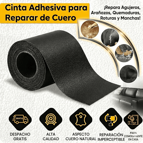 Adhesivo Reparador de Cuero  - Negro 50x150cm
