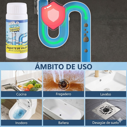Limpiador de Cañerías - Potente Turbo Drain