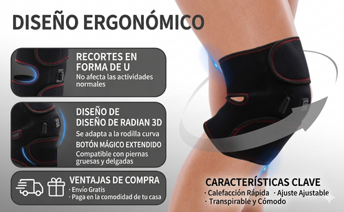 Rodillera Termica BioCalor - 3 en 1