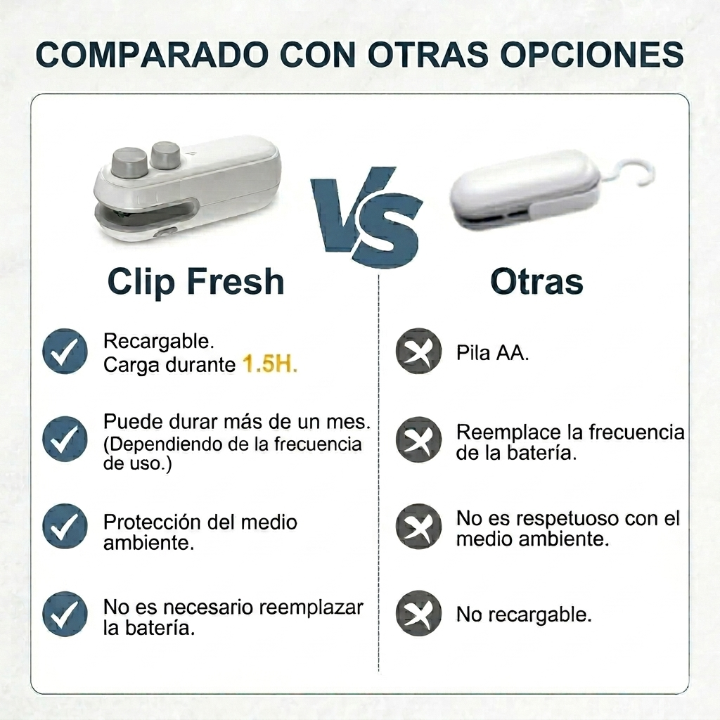 Clip Fresh | Sellador Portátil para Bolsas