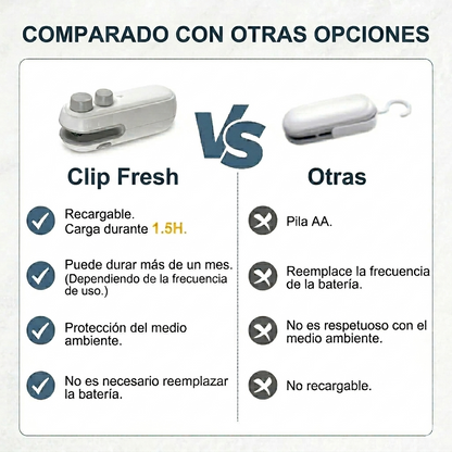 Clip Fresh | Sellador Portátil para Bolsas