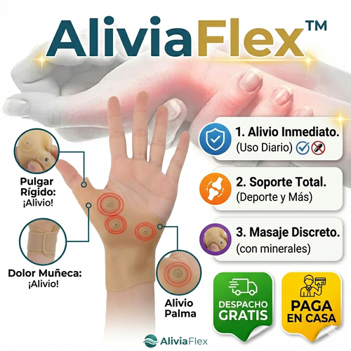 Muñequera Guante Magnético- AliviaFlex