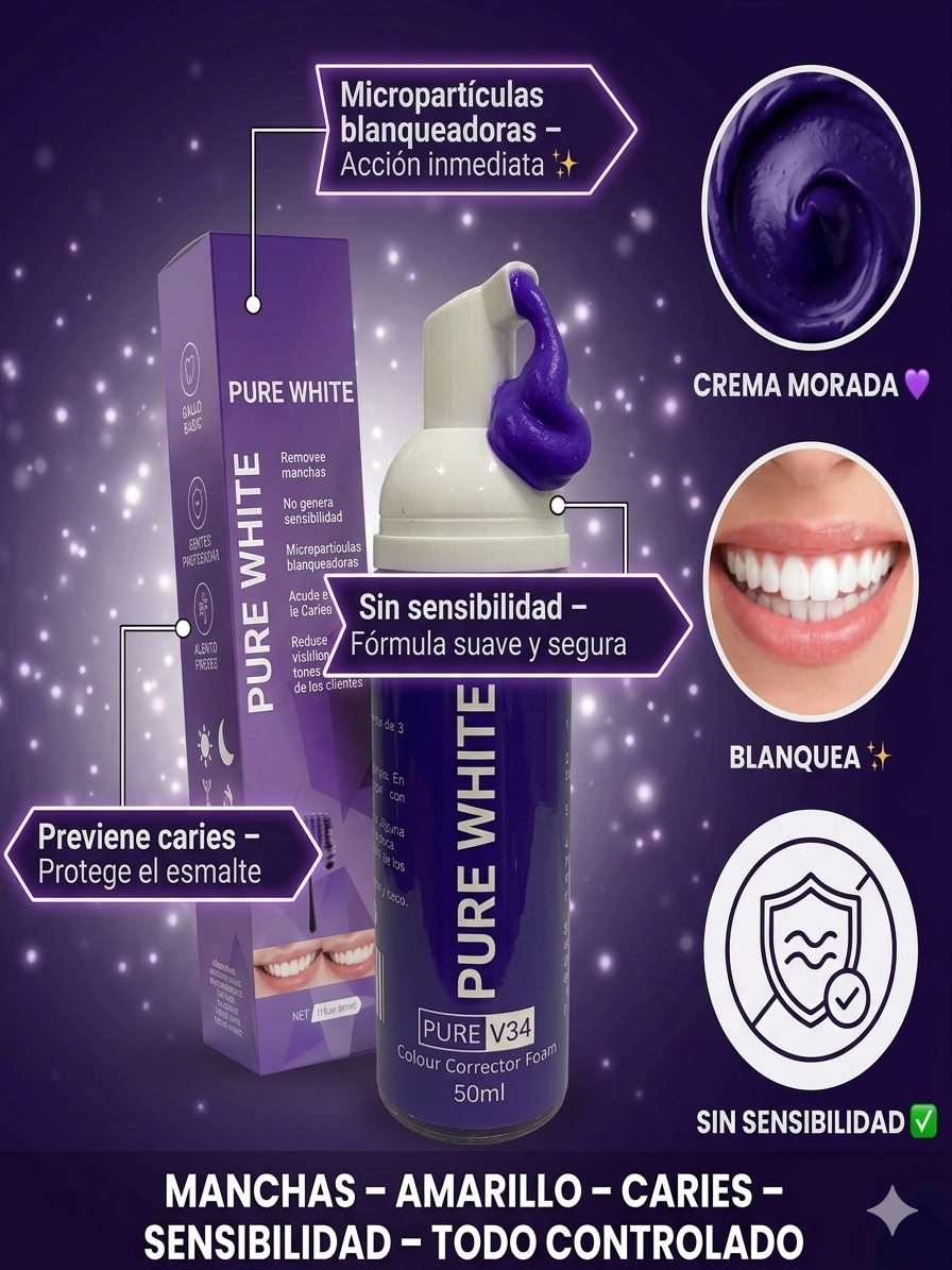 Pasta Dental  Blanqueadora - PureWhite