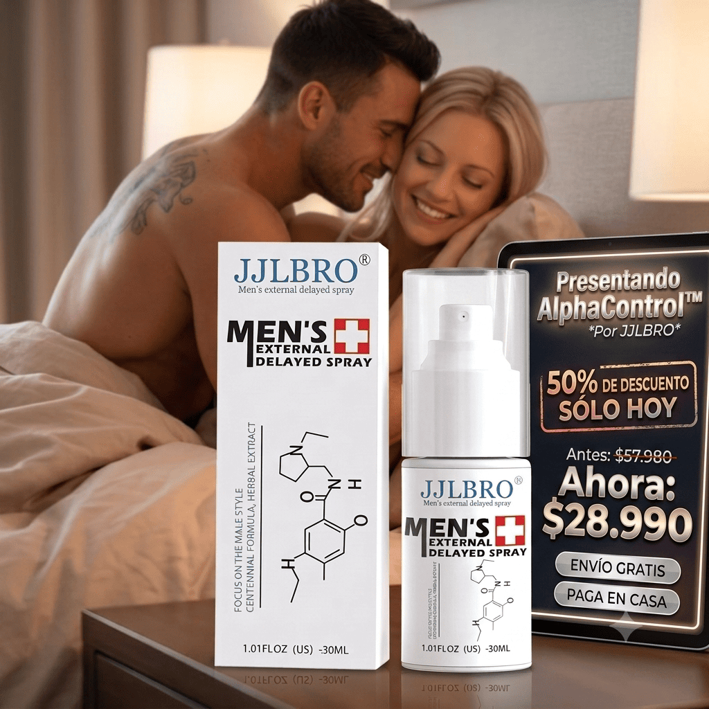 AlphaControl™ - Spray de Máxima Duración y Control Total para hombres