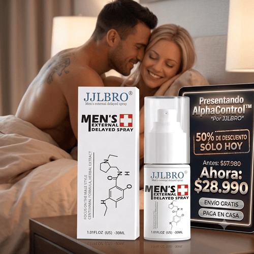 AlphaControl™ - Spray de Máxima Duración y Control Total para hombres
