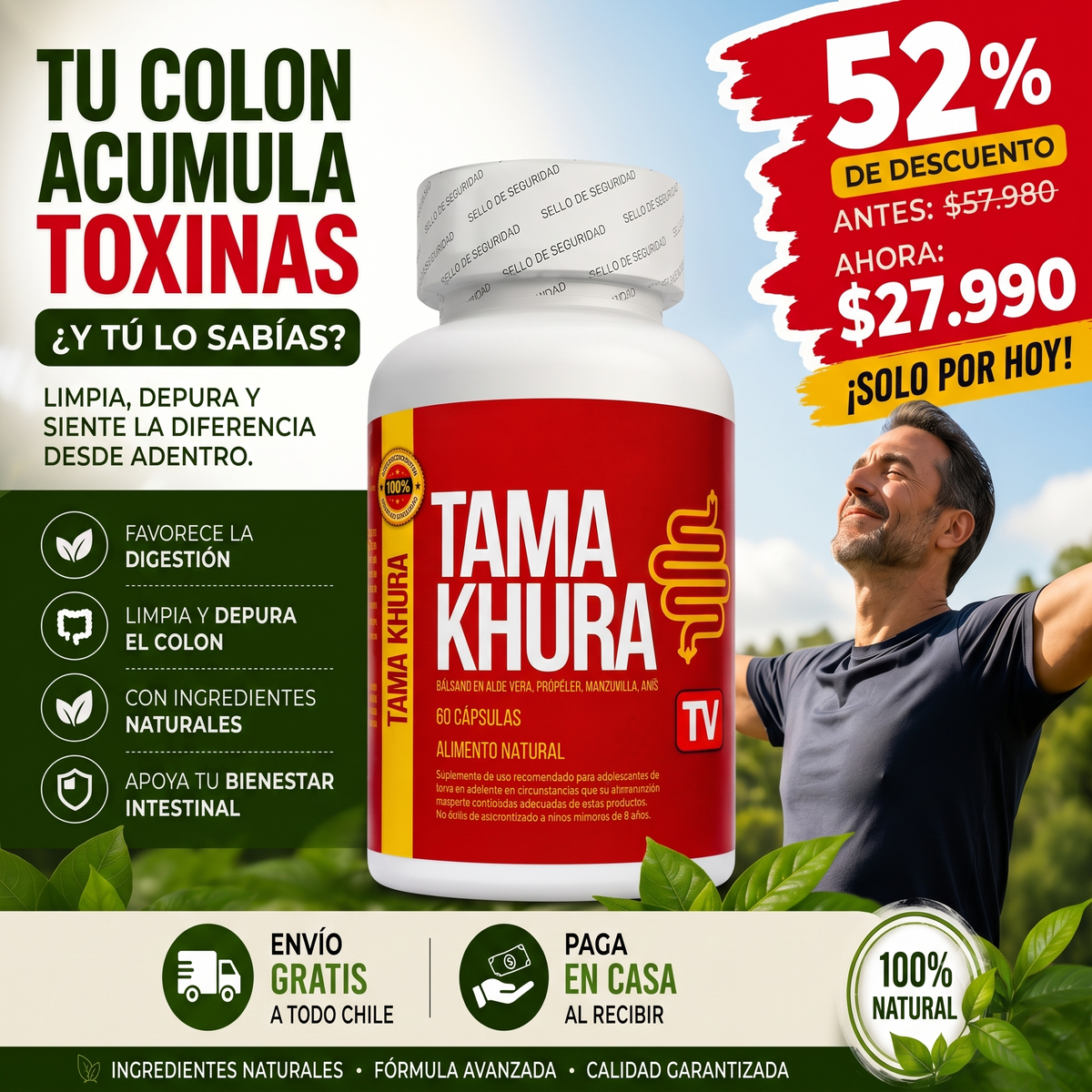 Colon Vital+™ - Bienestar digestivo natural para sentirte más liviano y equilibrado cada día