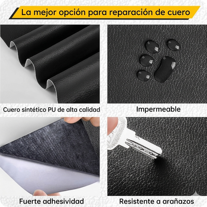 Adhesivo Reparador de Cuero  - Negro 50x150cm