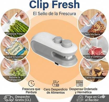 Clip Fresh | Sellador Portátil para Bolsas