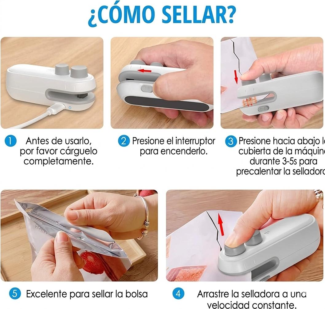 Clip Fresh | Sellador Portátil para Bolsas