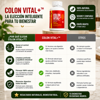 Colon Vital+™ - Bienestar digestivo natural para sentirte más liviano y equilibrado cada día
