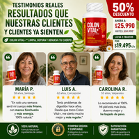 Colon Vital+™ - Bienestar digestivo natural para sentirte más liviano y equilibrado cada día
