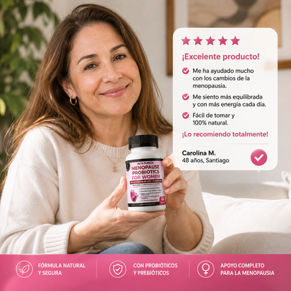 Menos sofocos, menos hinchazón y noches más tranquilas para despertar con más energía, sentirte mejor y disfrutar cada día con mayor bienestar.